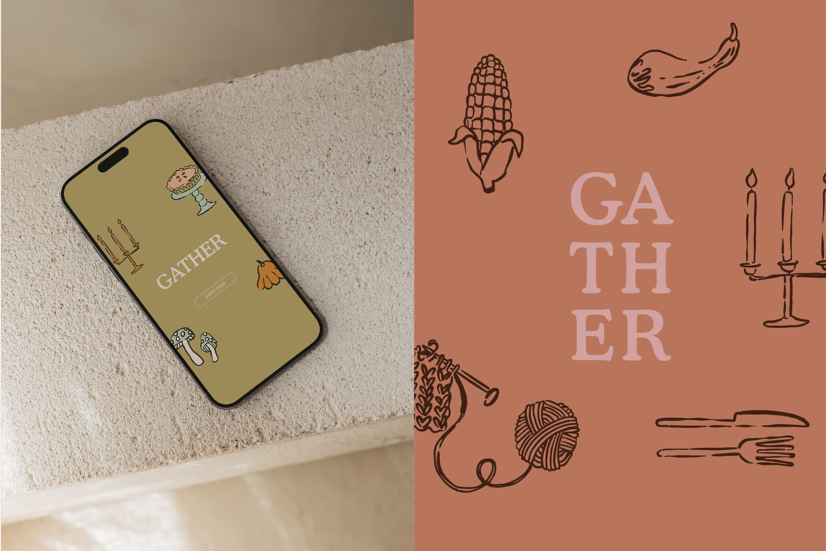 Gather Collection Illustration Pack, a Seasonal Illustration by Brighten Made (Photo 11 of 12)