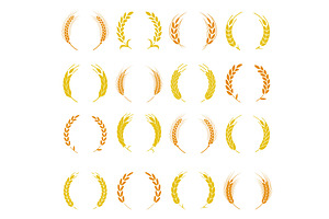 Wheat ear symbols for logo design., a Food Illustration by Riots Brush