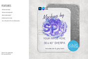 Sherpa Baby Blanket Mockup Bundle, a Household Mockup by StyledProductMockups (Thumbnail 4 of 9)