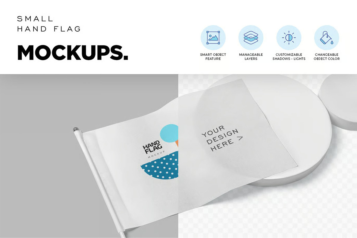 Flag Mockup, an Advertising Mockup by megostudi0 (Photo 6 of 7)