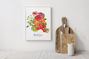 Amore Tomato Girl Summer Watercolor, a Food Illustration by Catch the Dream Art (Thumbnail 4 of 13)