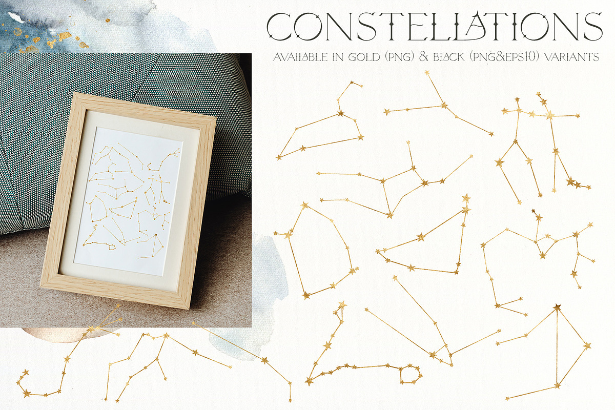 ASTROLOGY watercolor zodiac signs, a Decorative Illustration by Yuliya Derbisheva (Photo 13 of 17)