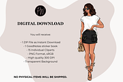 Fashion Girls 56 clipart png, an Illustration by Parinaz Wadia Design (Thumbnail 7 of 9)