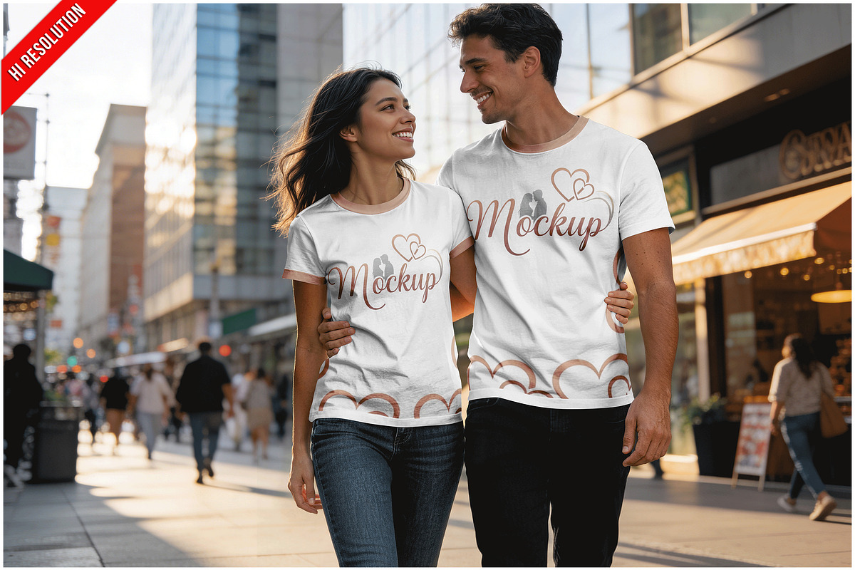 Male And Female Model Matching C PSD, a Household Mockup by Bruno's Shop (Photo 1 of 3)