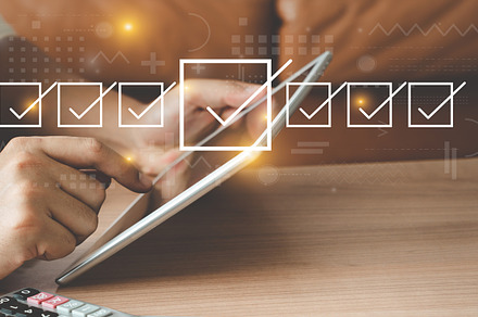 Icon with business concept