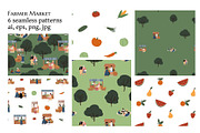 Farmer Market seamless pattern set, a Pattern Graphic by LyubovZaytseva (Thumbnail 1 of 5)