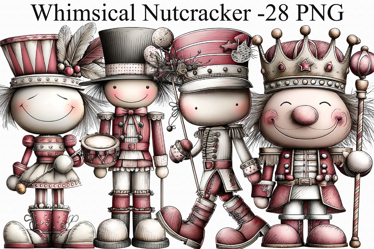 Whimsical Nutcracker Clipart, an Illustration by Libby Wishes (Photo 1 of 6)