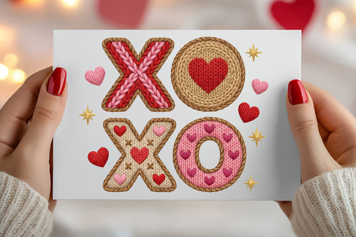 Xoxo Embroidery PNG, Valentine's Day, an Illustration by Canvas Craft (Photo 7 of 7)