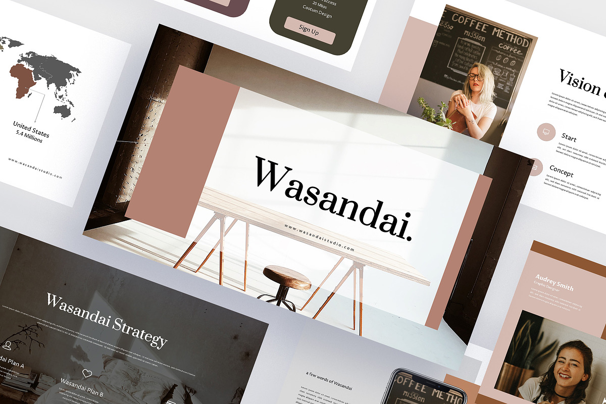 Wasandai - Google Slides Template, a Presentation Template by eunavia (Photo 1 of 7)