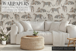 Wallpaper Mockups PSD and PNG, a Product Mockup by mock-ups
