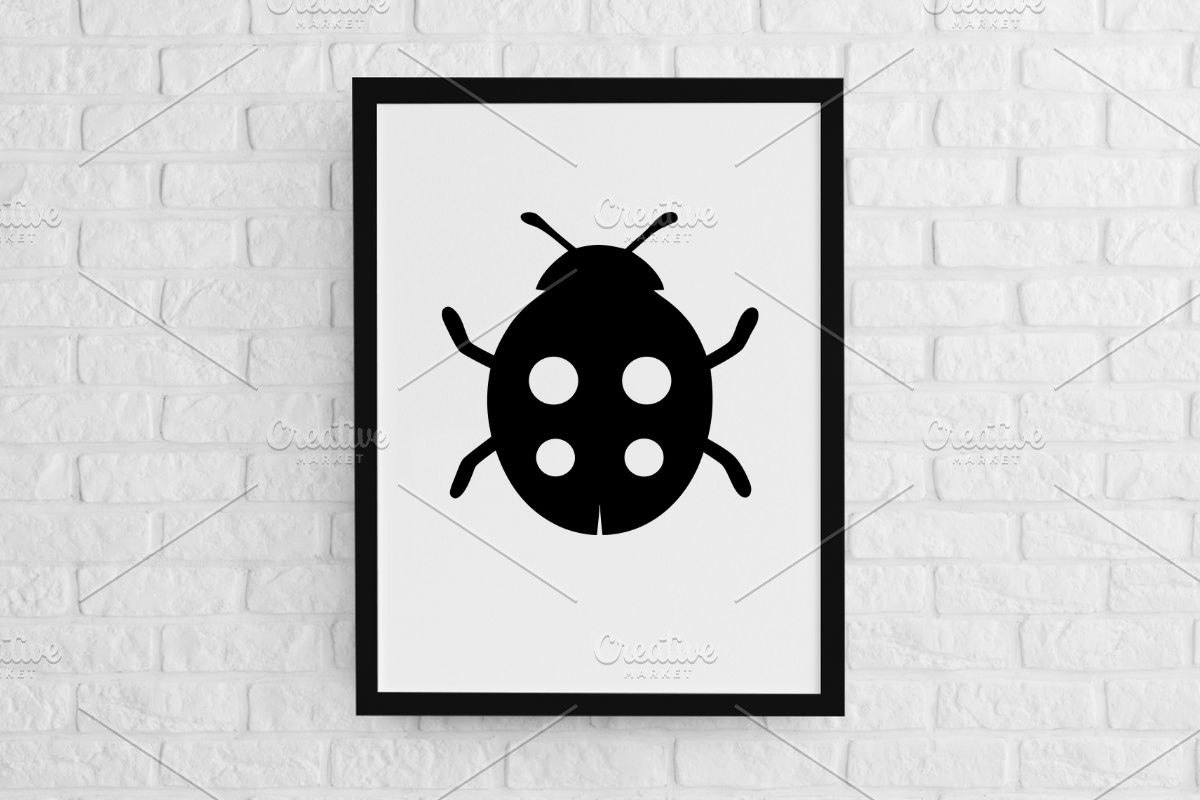 Ladybug Silhouette SVG #2, an Animal Illustration by newminddesign (Photo 2 of 3)