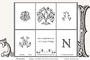 Antique Vintage Monogram Initial N, an Object Graphic by Antique Monograms (Thumbnail 3 of 4)