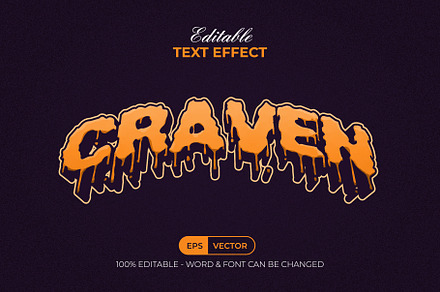 Halloween Text Effect Melted Style, a Layer Style Add-On by Mockmenot