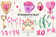Big Love Watercolor Collection, an Illustration by Olga Alexeenko (Thumbnail 2 of 8)