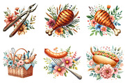 Summer Barbecue Day Clipart, a Seasonal Illustration by DreamArtGraphic (Thumbnail 3 of 4)
