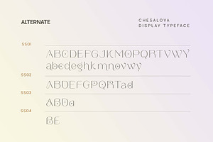 Chesalova - Unique Typeface