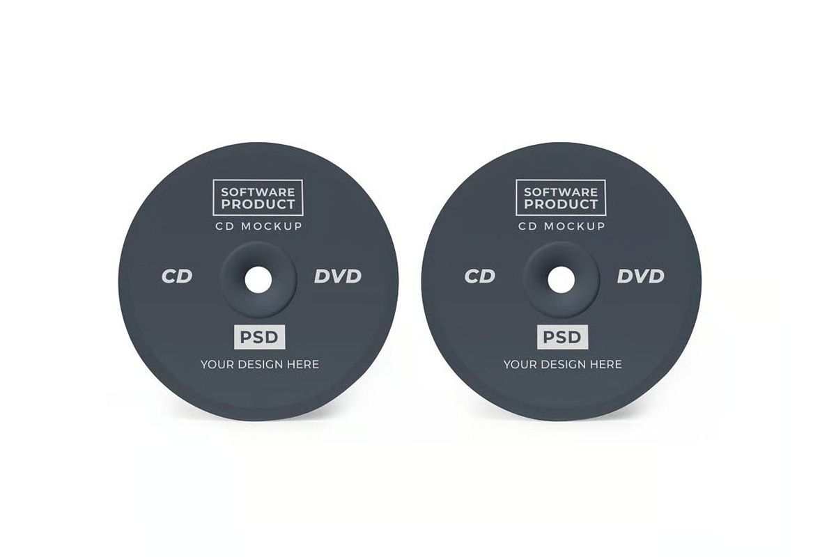 Compact Disc Mockup Template Set Vol, a Product Mockup by DesignRushMarket (Photo 11 of 11)