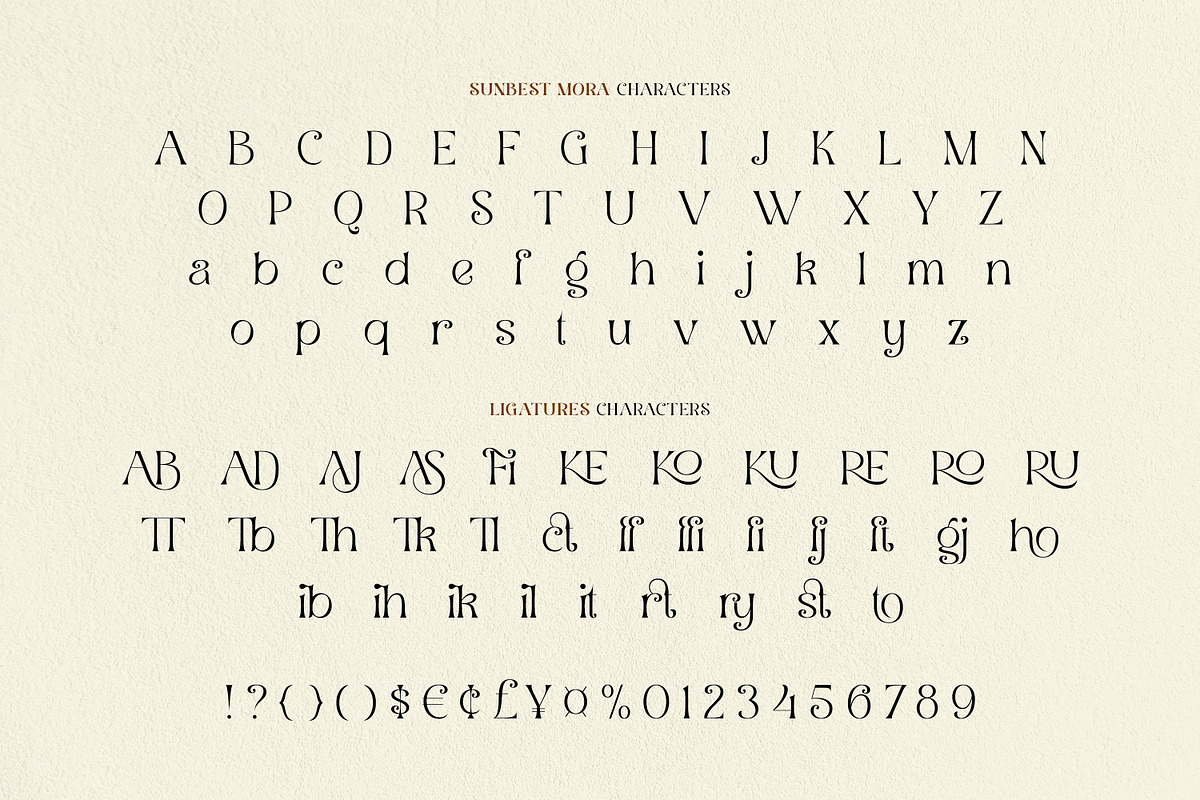 Sunbest Mora - Display Serif Font, a Serif Font by Ekahermawan (Photo 14 of 14)
