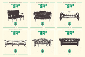 VECTOR SOFA HAND DRAWN BUNDLE 8.0