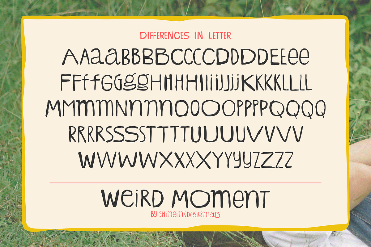 Weird Moment – HandDrawn Quirky Font, a Handwritten Font by shineink.designlab (Photo 12 of 13)