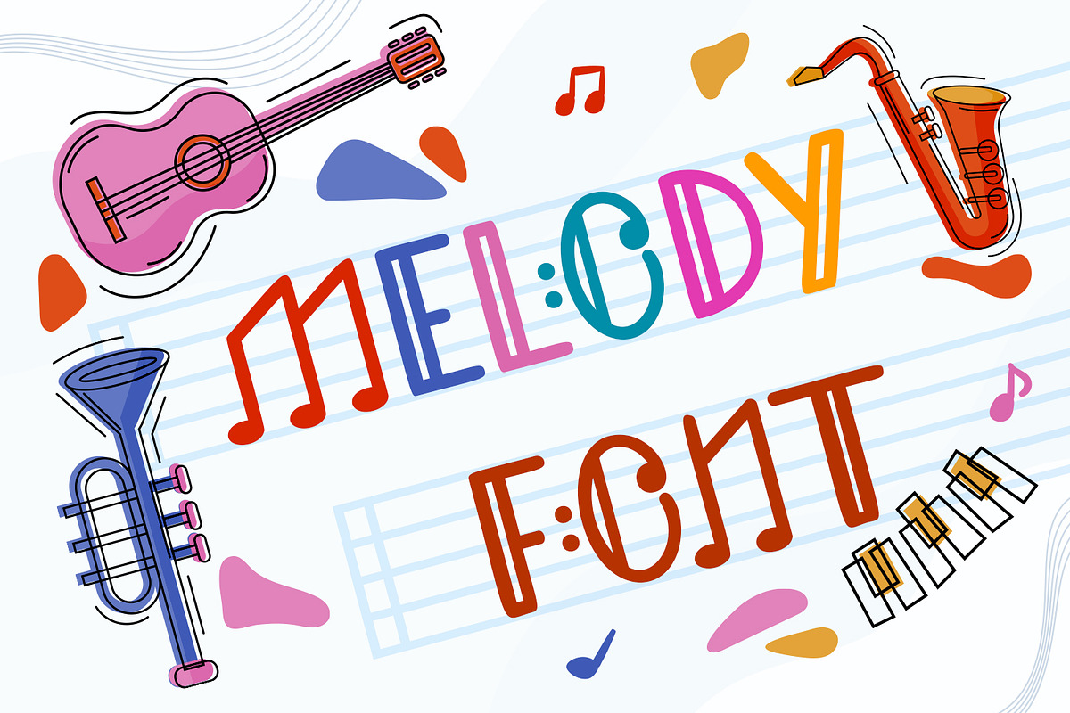 Melody Font, a Symbol Font by OWPictures (Photo 1 of 5)