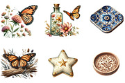 Monarch Butterfly Coaster Dahlia Flo, an Illustration by DreamArtGraphic (Thumbnail 4 of 4)