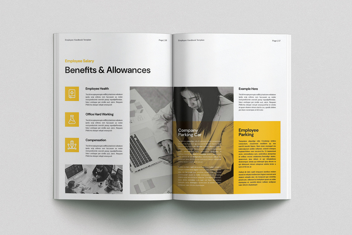 Employee Handbook Template, a Brochure Template by Cleffon_Graphic_Studio (Photo 6 of 11)