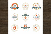 36 Restaurant Logos and Badges, a Branding & Logo Template by Vasya Kobelev (Thumbnail 2 of 12)