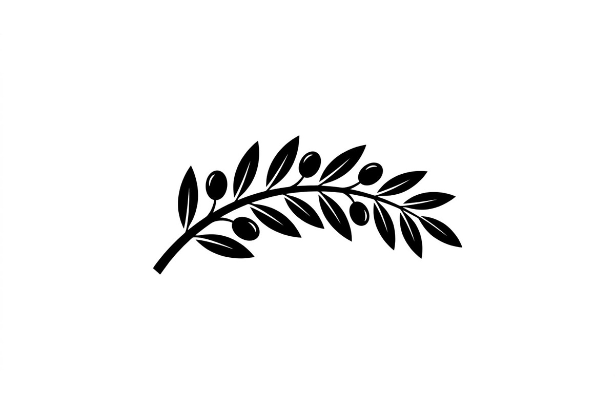 Olive Leaf Branch Silhouette Set, an Object Graphic by Creativeshirt (Photo 2 of 3)