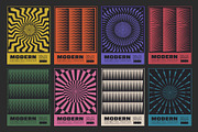 80 MODERN GEOMETRIC VECTOR POSTERS, a Texture Graphic by craftlove (Thumbnail 5 of 14)