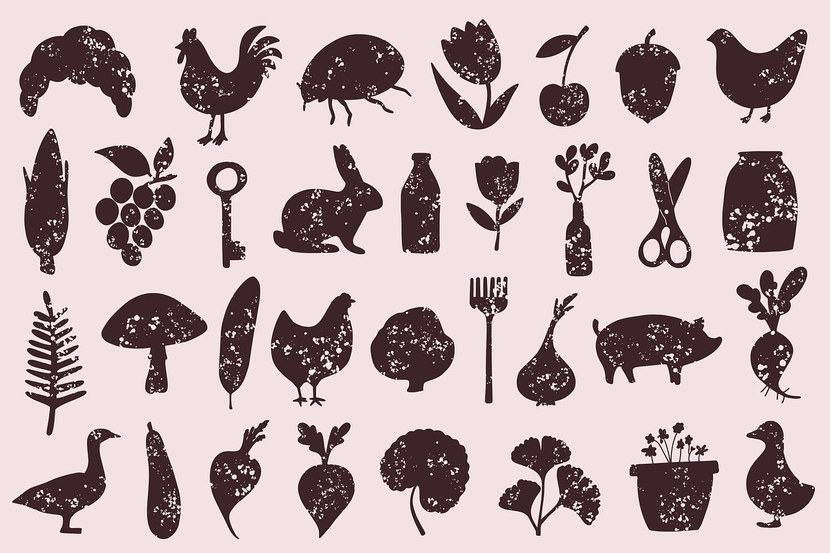 Cottagecore: 100 Farm & Garden Pack, a Decorative Illustration by Veyla (Photo 5 of 14)