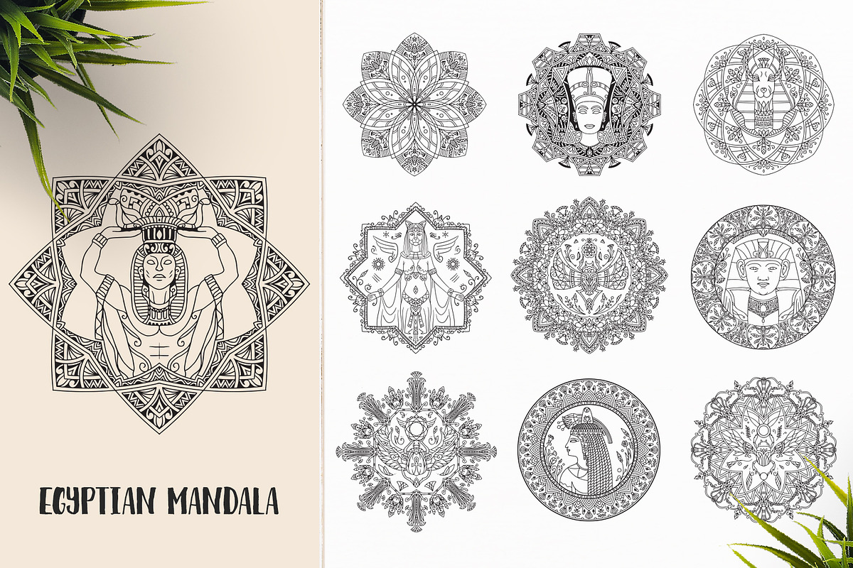 530 Vector Mandala Ornaments, an Animal Illustration by pixaroma (Photo 12 of 55)