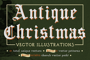 Antique Christmas Vector Pack