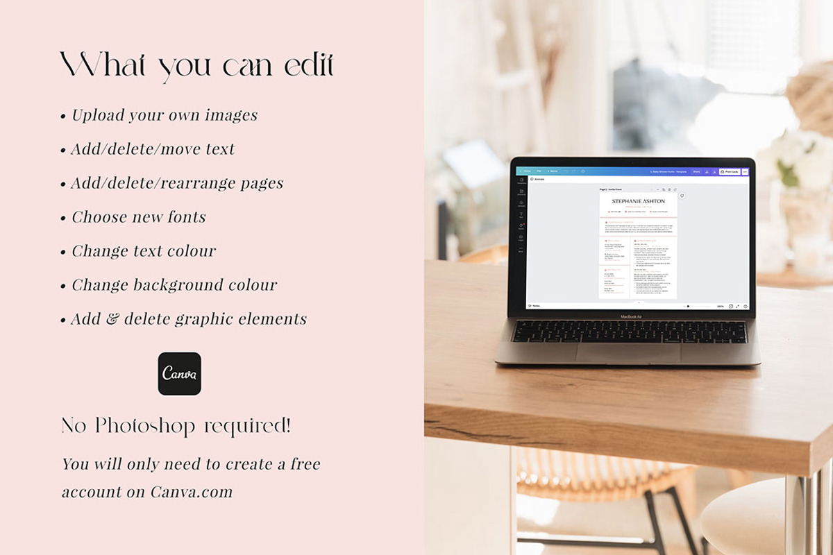 CANVA Resume Template / CV Set, a Resume Template by RWstudio (Photo 6 of 8)