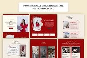 Red Velvet Canva Website Kaela UGC, a Marketing Template by AtelierDuVow (Thumbnail 9 of 10)