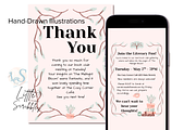 Cozy Book Club Invitation Template, an Invitation Template by Little Creative Scribbles (Thumbnail 5 of 7)