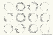 Big Set of Vector Floral Elements, a Decorative Illustration by FourLeafLover (Thumbnail 6 of 18)