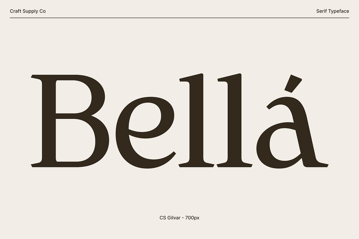 CS Gilvar – Classic Serif Font, a Serif Font by Craft Supply Co. (Photo 2 of 8)