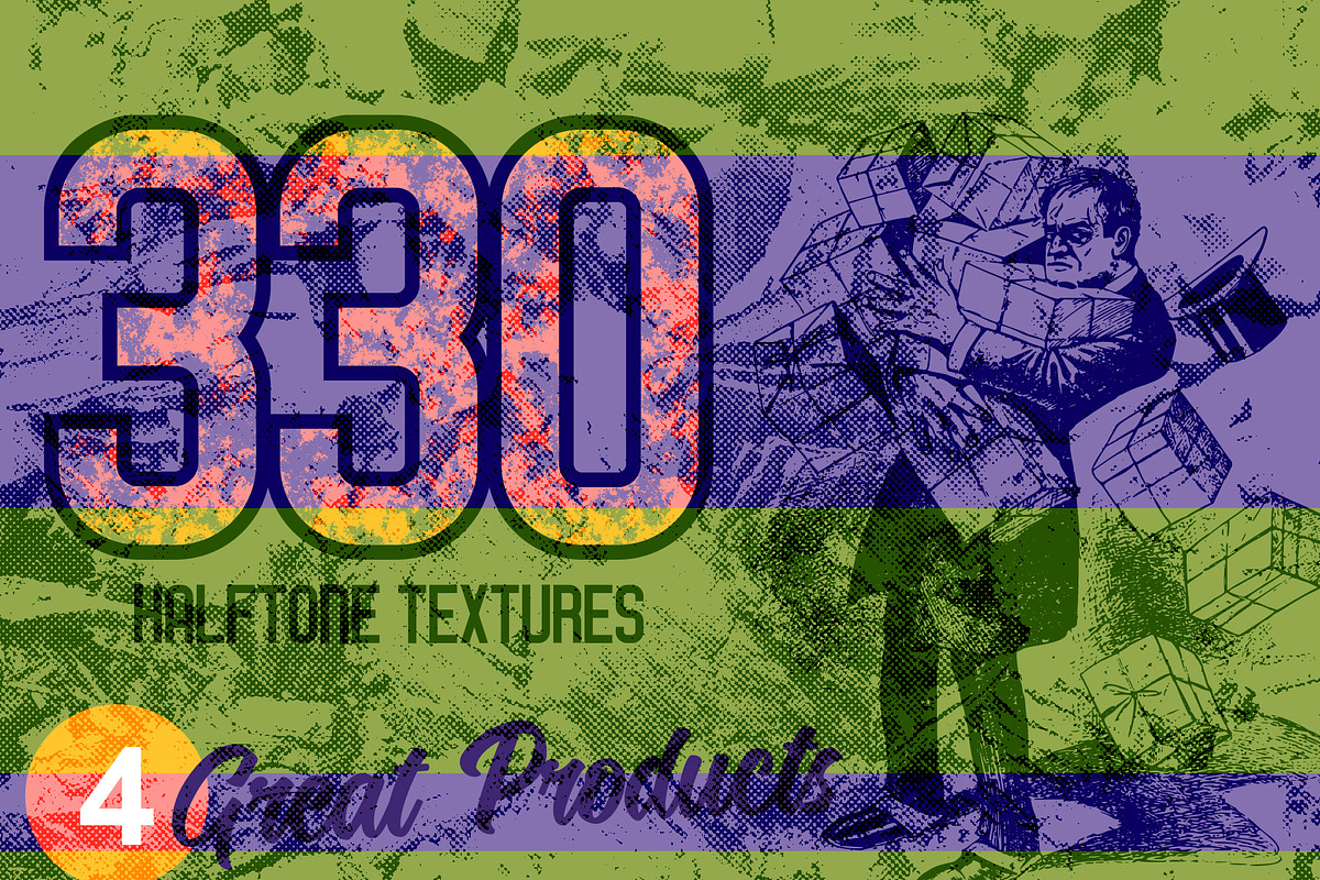 Halftone Texture Mega Bundle, a Texture Graphic by BackYard Graphics Co. (Photo 1 of 5)