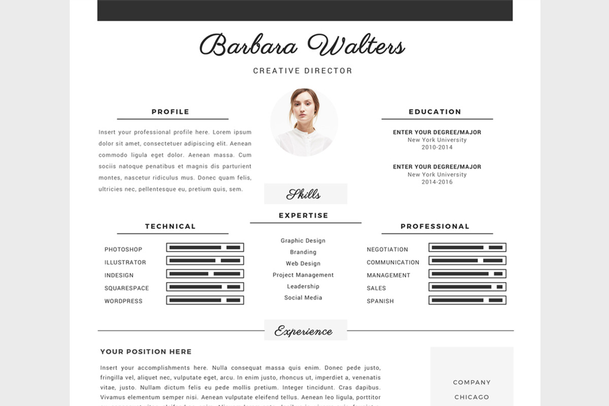 Creative Director Resume Template/CV, a Templates & Theme by Resume21 (Photo 4 of 5)