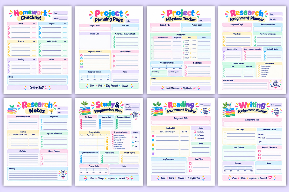 2027 School Assignment Workbook kdp, a Stationery Template by Mustafiz (Photo 3 of 4)