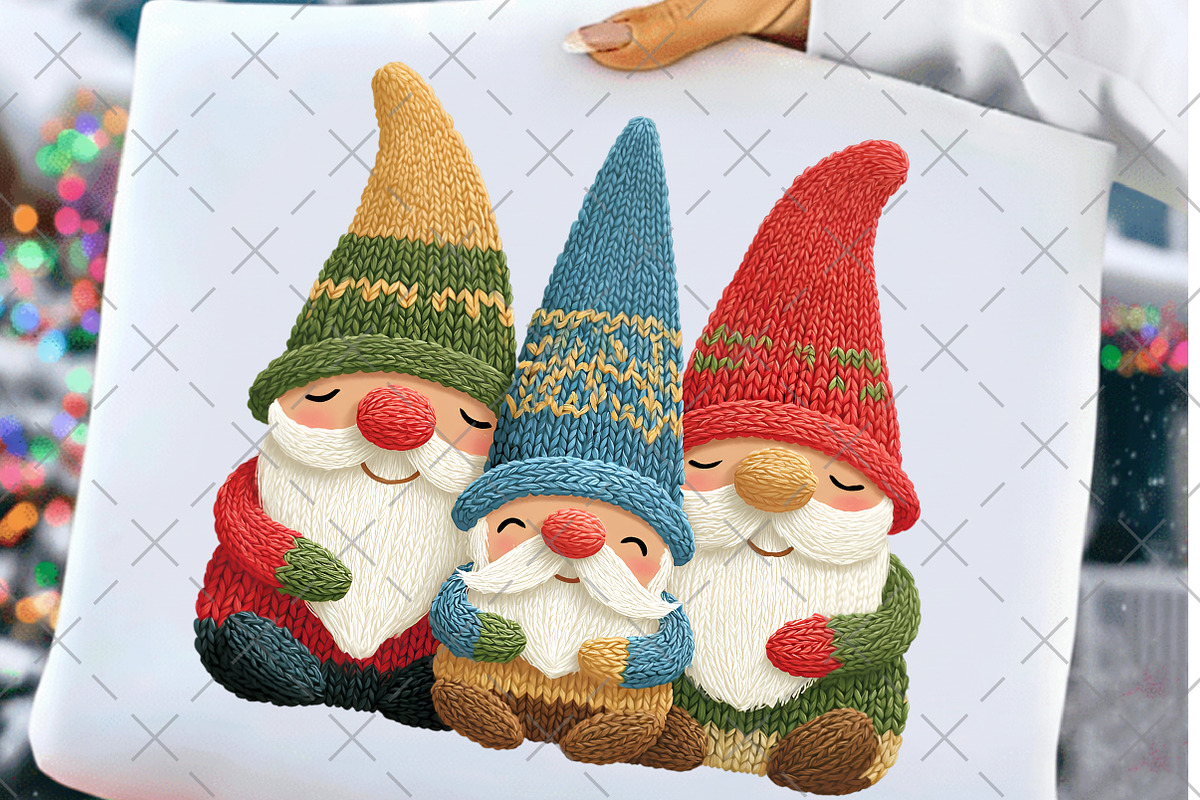 Crochet Yarn Christmas Gnome PNG, an Illustration by Craft Nest (Photo 2 of 6)