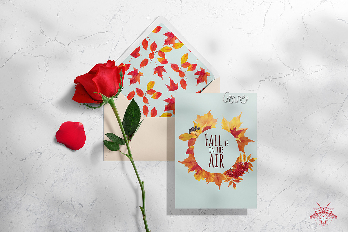 Golden | Watercolor Autumn set, a Decorative Illustration by Tanya Vollar (Photo 11 of 14)
