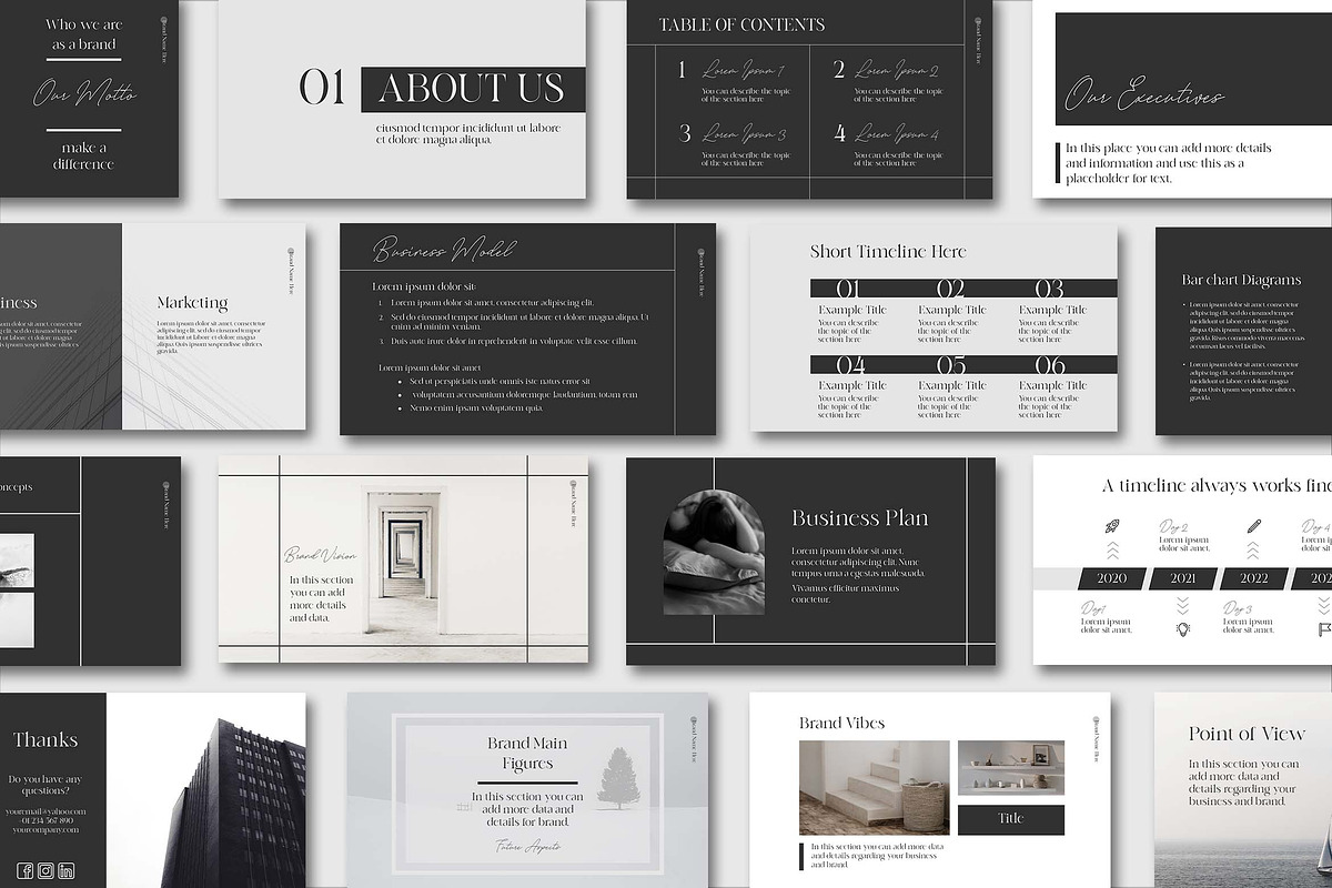 Modern Business PPT Template, a Presentation Template by Artemis-products (Photo 5 of 5)