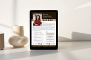 Editable Speaker One Sheet Canva Tem, a Design Template by Business Chic (Thumbnail 2 of 4)