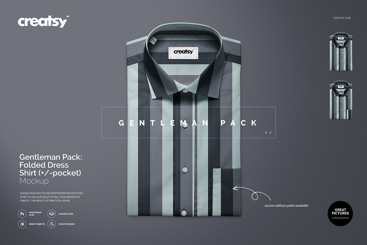 Folded Dress Shirt Mockup, a Shirt Mockup by Creatsy (Photo 1 of 8)