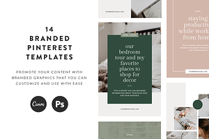 June Pinterest Templates, a Social Media Template by Coded Creative