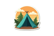 Outdoor Camping Tent Vector Pack, an Object Graphic by Designs_River (Thumbnail 13 of 13)