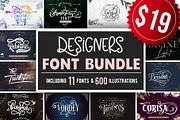 Designers font Bundle 90%OFF, a Script Font by BlackCatsMedia (Thumbnail 1 of 46)