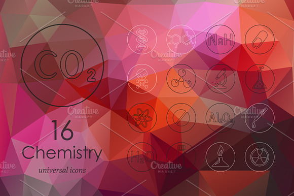 Chemistry Line Icons